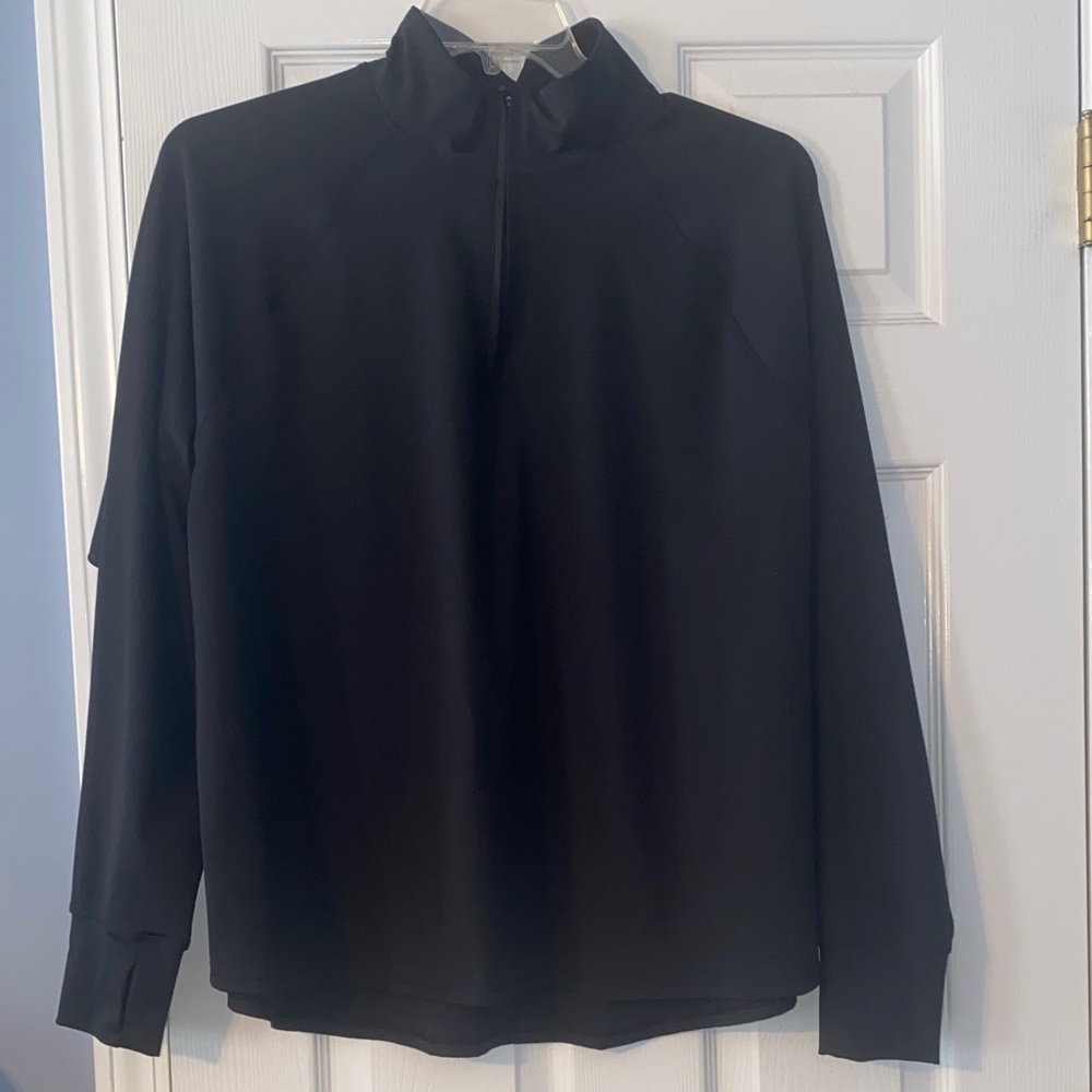 Ideology Black Logo Active Top NWOT